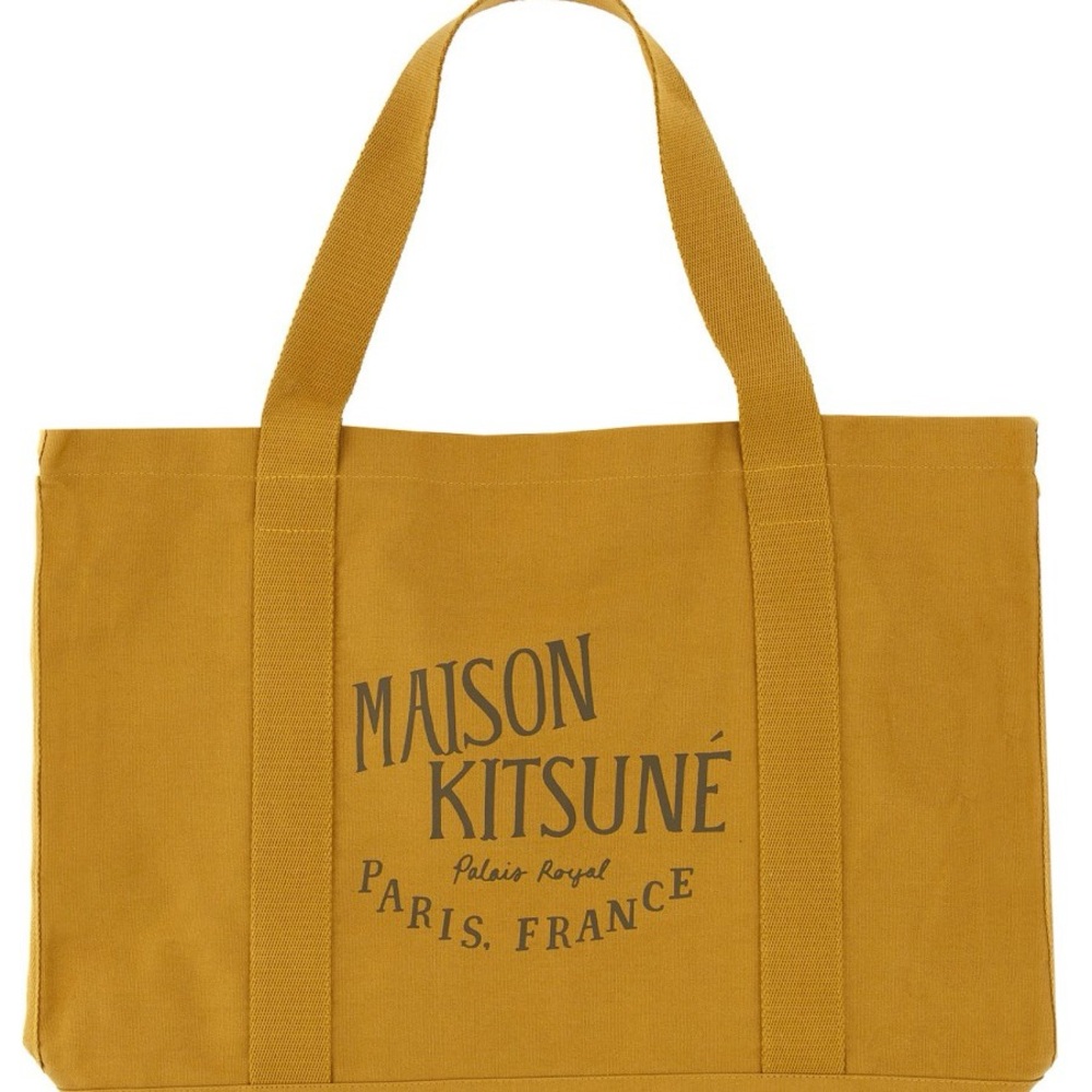 Maison Kitsuné Yellow Tote Bag